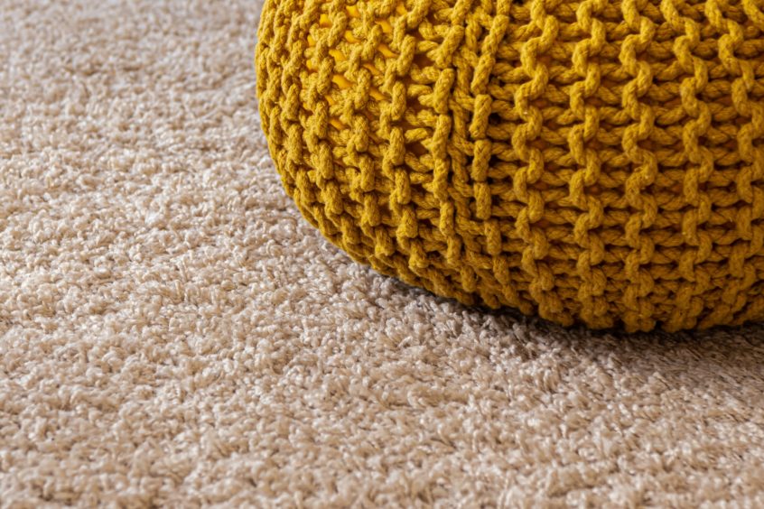 Close up of a carpet